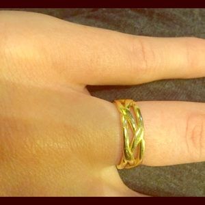 James Avery woven gold band